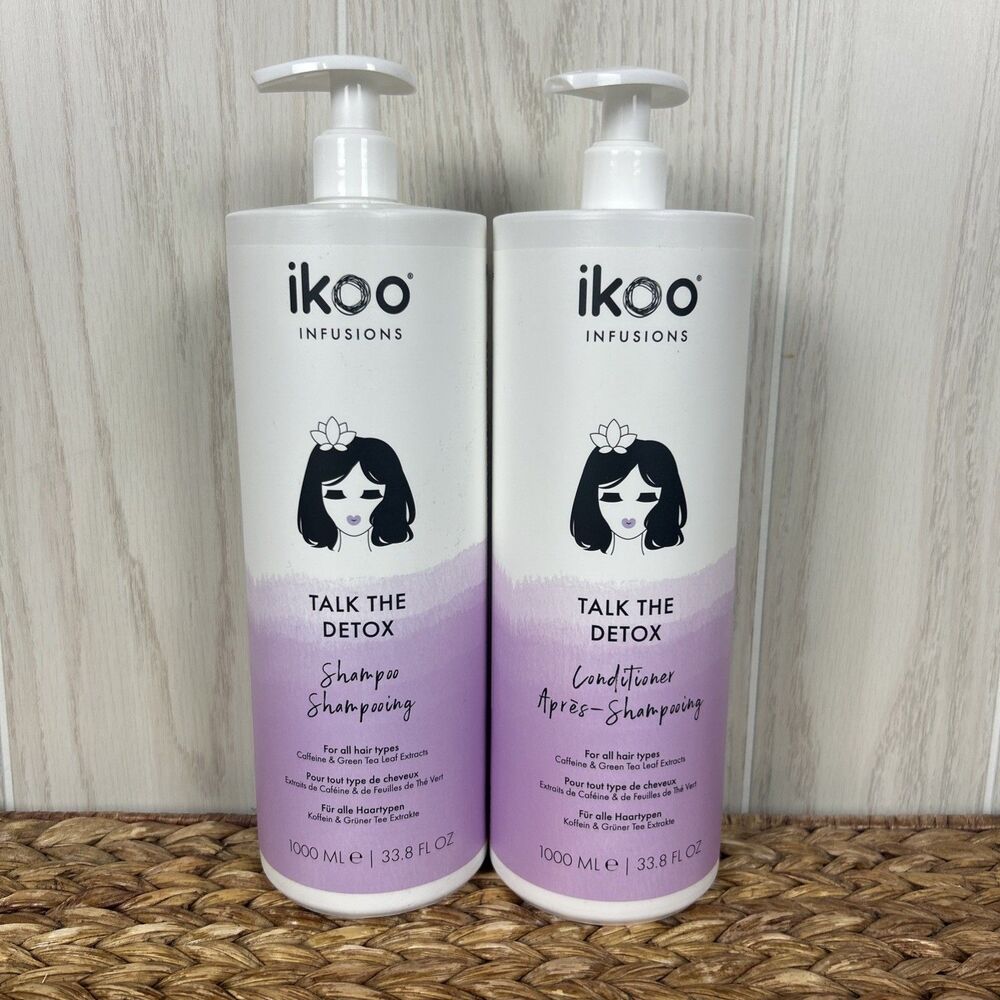 Ikoo Talk the Detox Shampoo & Conditioner 33.8 oz Duo